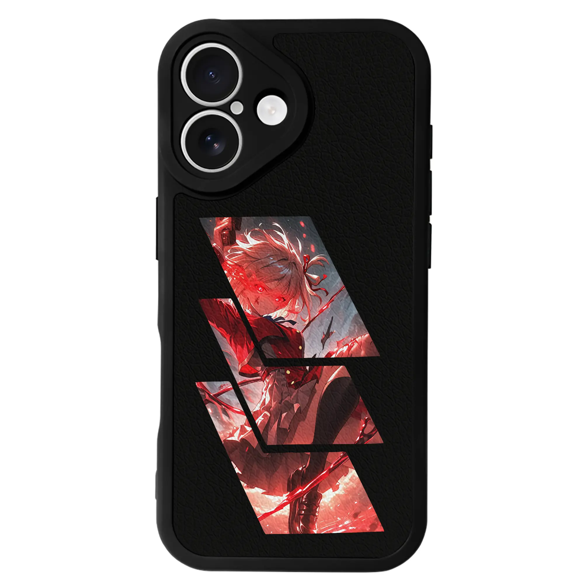 リコリス・リコイル グッズ,錦木千束 - IPhone 16シリーズ対応 ・ シリコンスマホケース ・ レザー調 ・ 高精度フィット ・ 耐衝撃 ・ ワイヤレス充電対応 ・ 精密カット